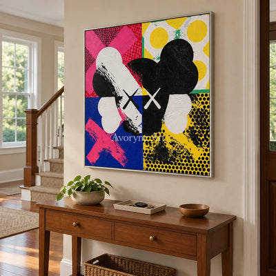 Ivory Tender Sonata: Colorful Pop Face Art — entry silver
