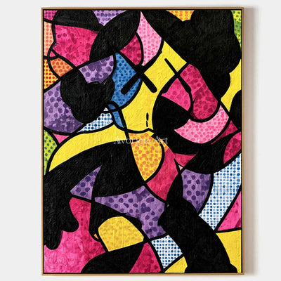 Ivory Tender Meadow: Colorful Pop Face Art — primary