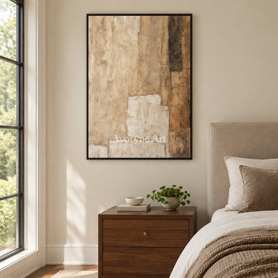 Aster Azure: Cream Layered Relief — bedroom black