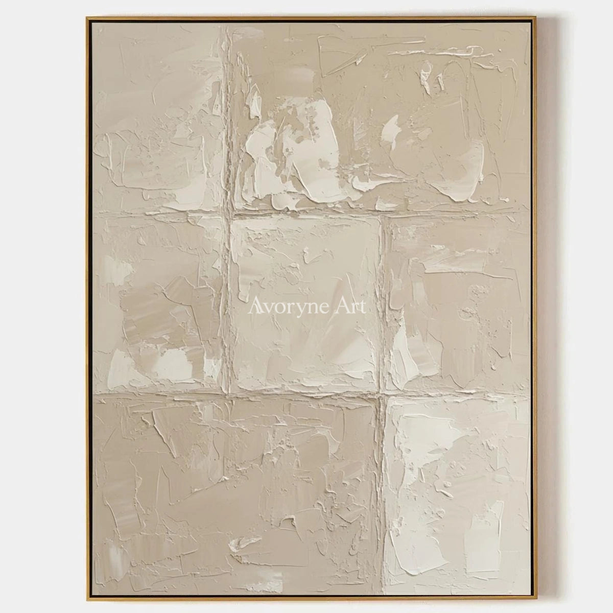 Aster Ochre: Cream Layered Relief — primary