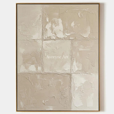 Aster Ochre: Cream Layered Relief — primary