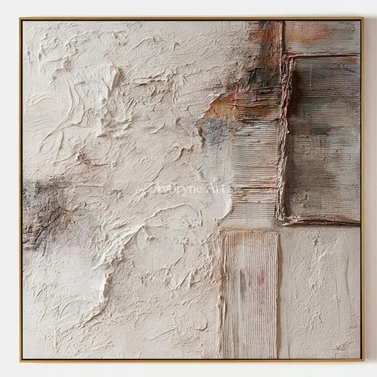 Aster Inlet: Cream Layered Relief — primary