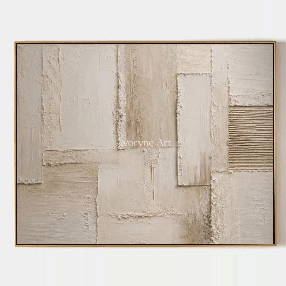 Aster Field: Cream Layered Relief — primary