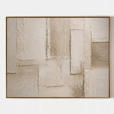 Aster Field: Cream Layered Relief — primary