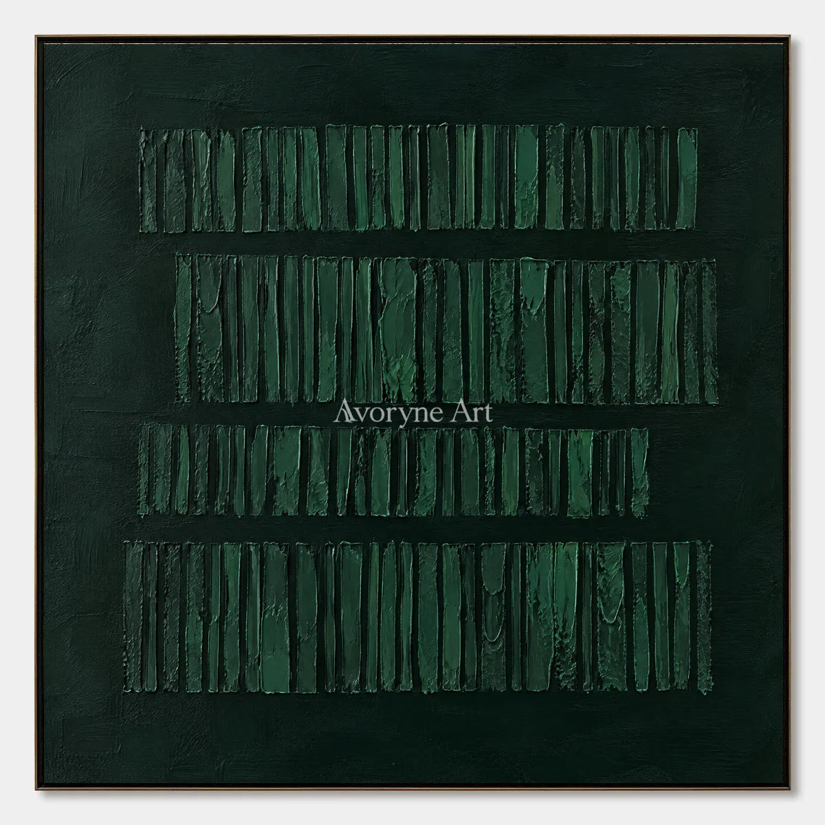Forest Registers: Dark Green Textured Art Wall Art — primary