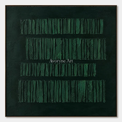 Forest Registers: Dark Green Textured Art Wall Art — primary