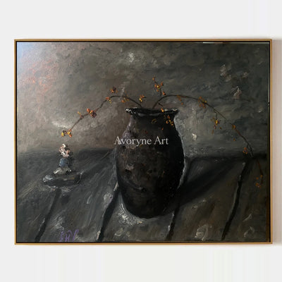 Aster Balance: Dark Vessel Still Life — primary