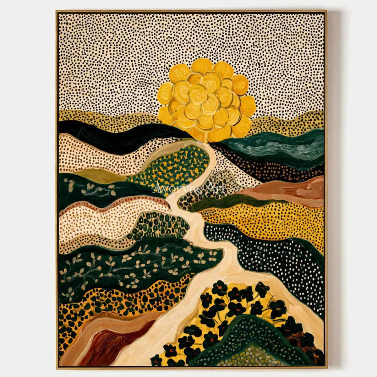 Ivory Distant Meadow: Decorative Field Art — primary