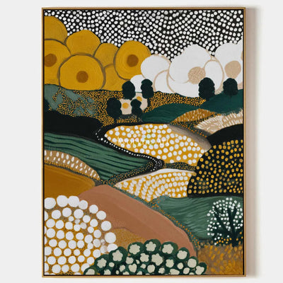 Ivory Distant Vista: Decorative Field Art — primary