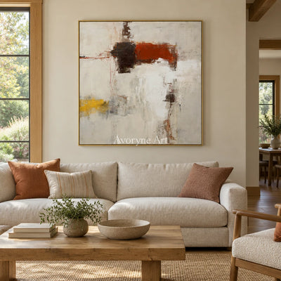 Ivory Lucent Sonata: Earth Block Abstract — living gold