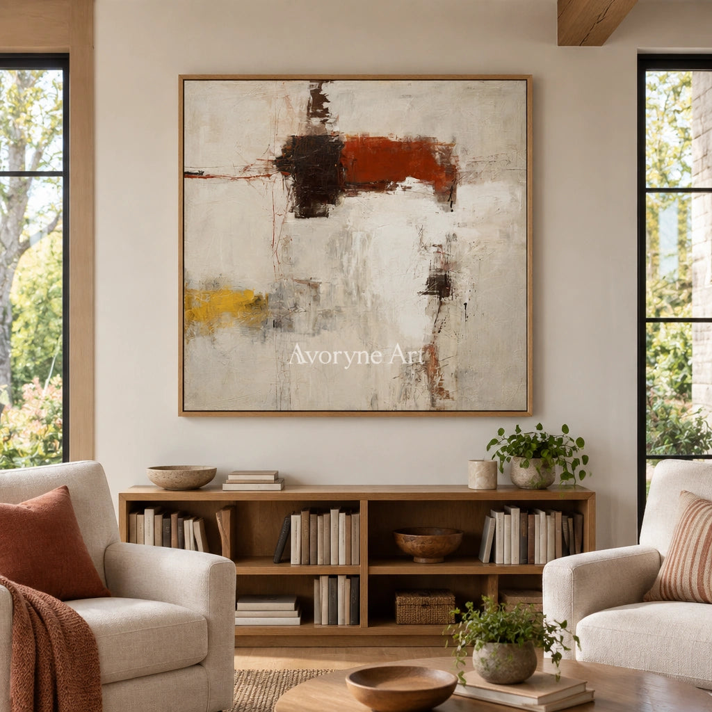 Ivory Lucent Sonata: Earth Block Abstract — villa wood
