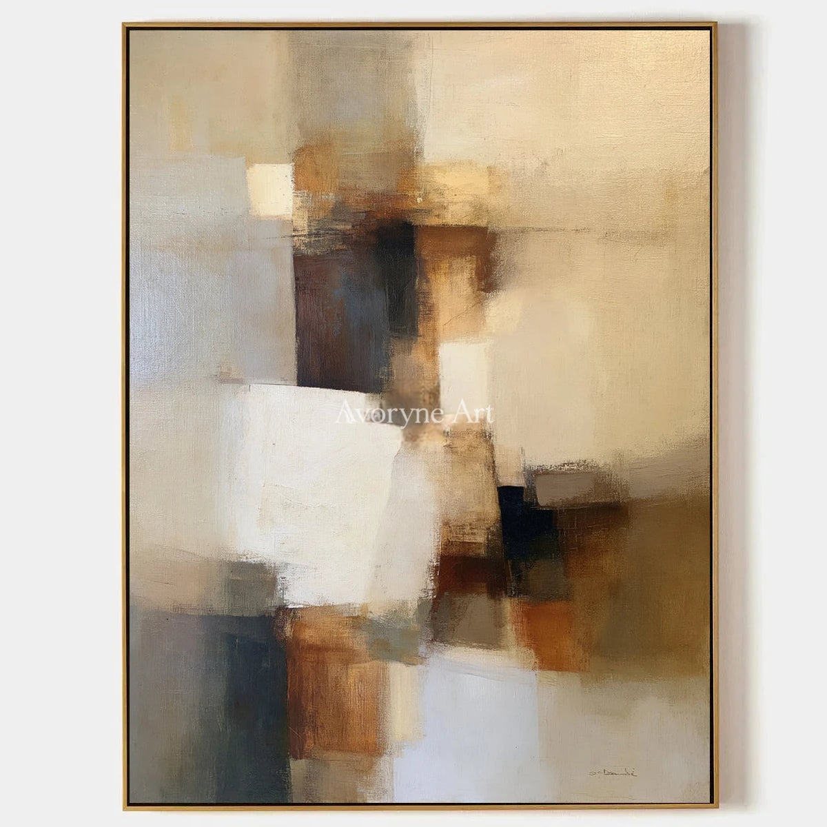 Ivory Lucent Meadow: Earth Block Abstract — primary