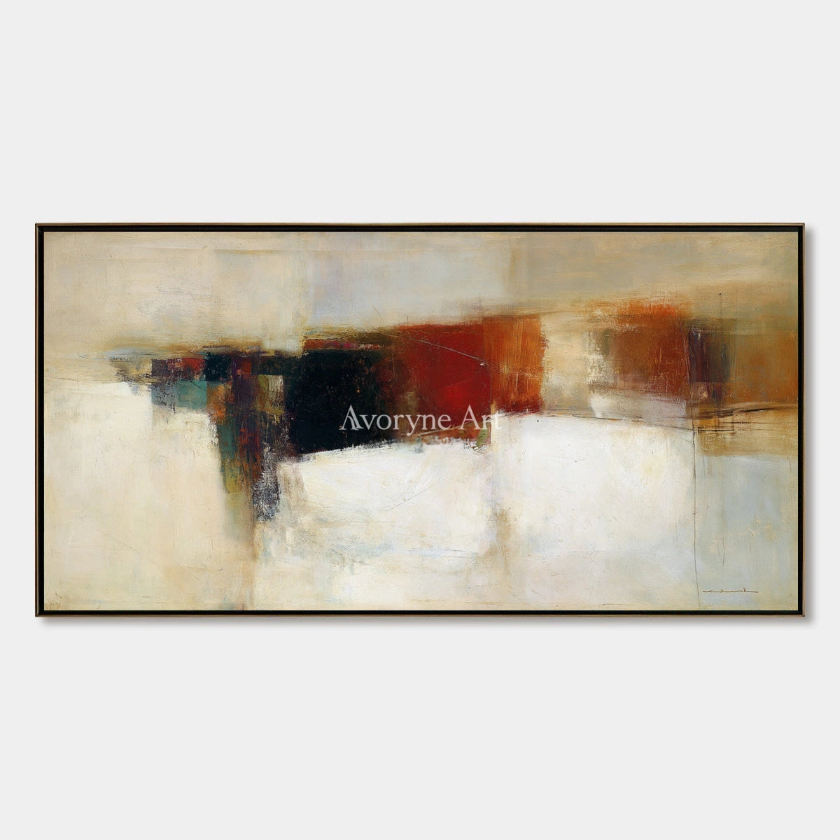 Ivory Open Interval: Earth Block Abstract — primary