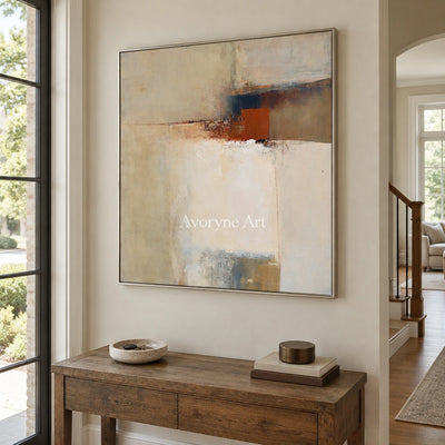 Ivory Open Reverie: Earth Block Abstract — entry silver