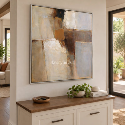 Ivory Open Verse: Earth Block Abstract — entry silver