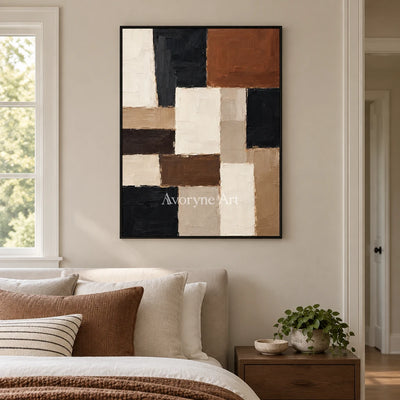 Aster Opal: Earth Block Geometry — bedroom black