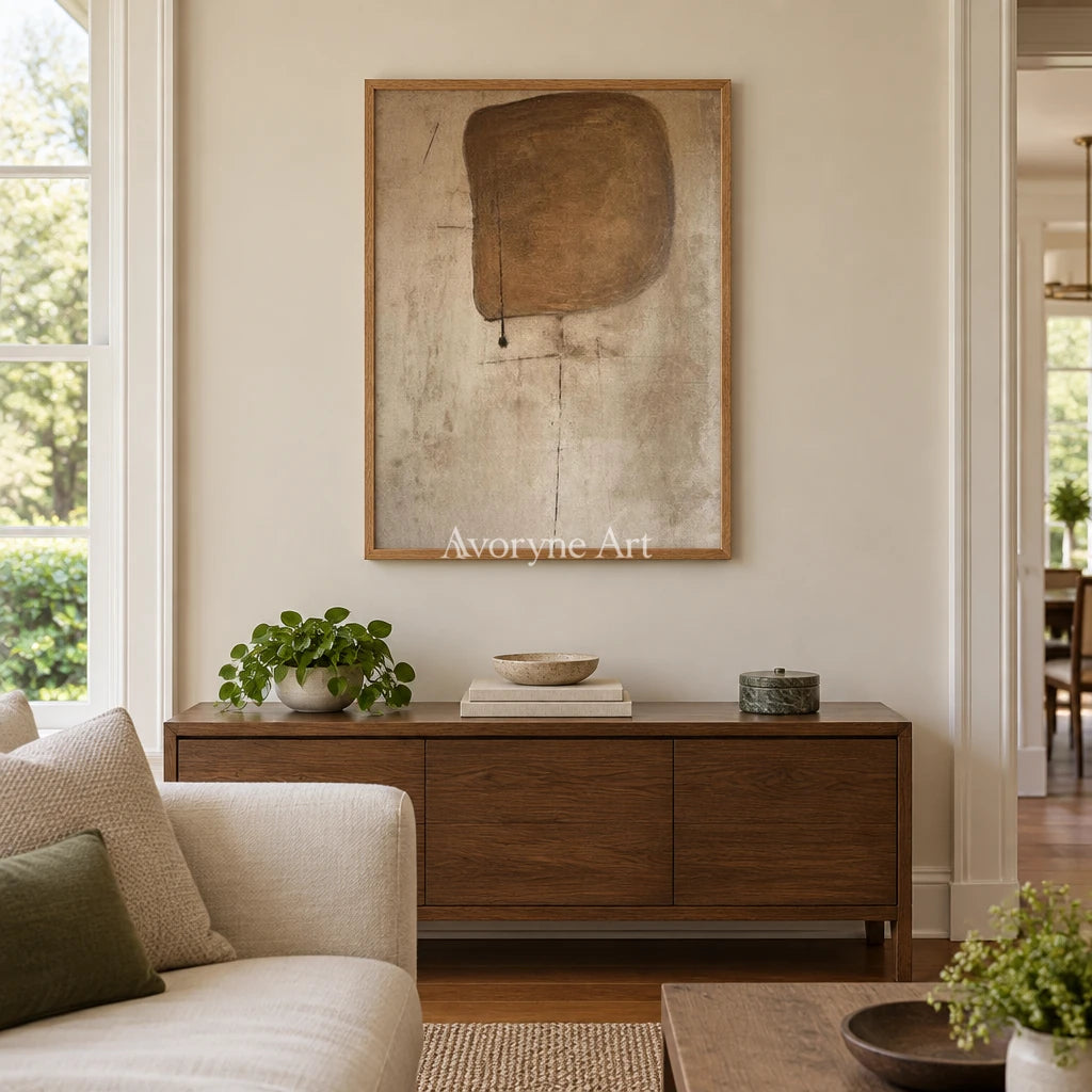 Aster Fold: Earth Circle Abstract — villa wood