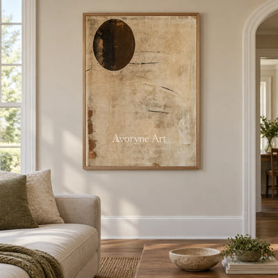 Aster Orbit: Earth Circle Abstract — villa wood
