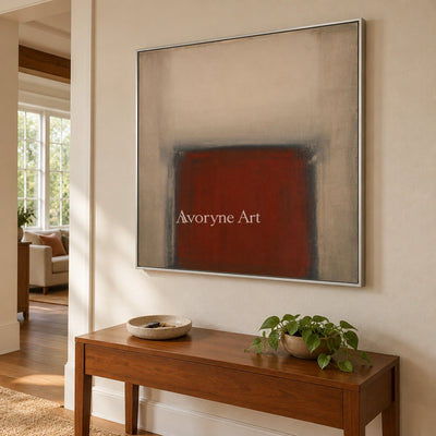 Ivory Lucent Trace: Earth Color Field Art — entry silver
