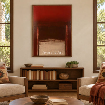 Ivory Lucent Drift: Earth Color Field Art — villa wood
