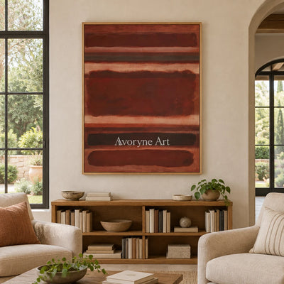 Ivory Lucent Interval: Earth Color Field Art — villa wood