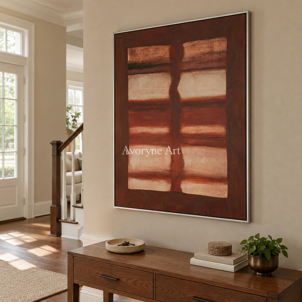 Ivory Lucent Reverie: Earth Color Field Art — entry silver