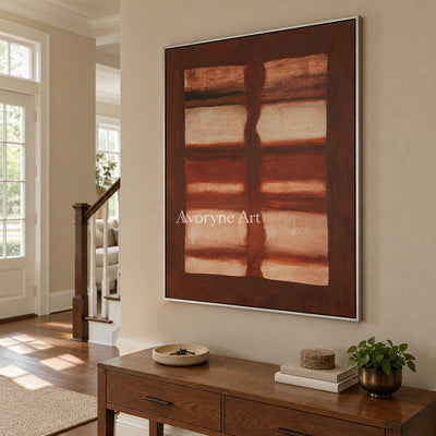 Ivory Lucent Reverie: Earth Color Field Art — entry silver