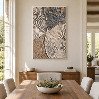 Aster Dusk: Earth Concentric Lines — dining white