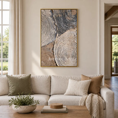 Aster Dusk: Earth Concentric Lines — living gold
