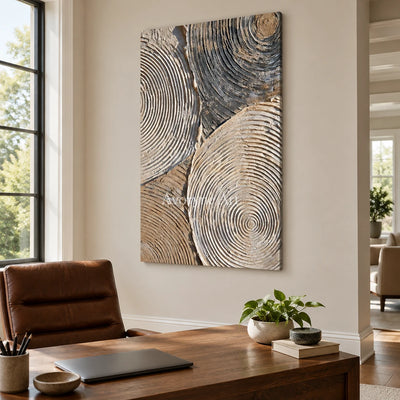 Aster Dusk: Earth Concentric Lines — office frameless