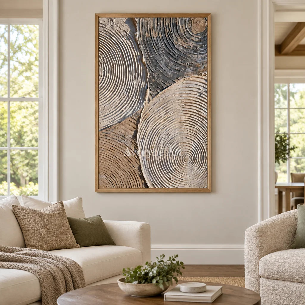 Aster Dusk: Earth Concentric Lines — villa wood