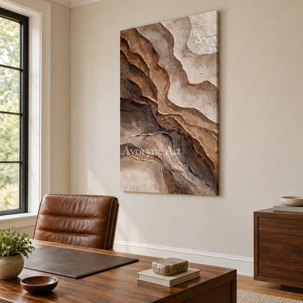 Aster Nocturne: Earth Fold Relief — office frameless