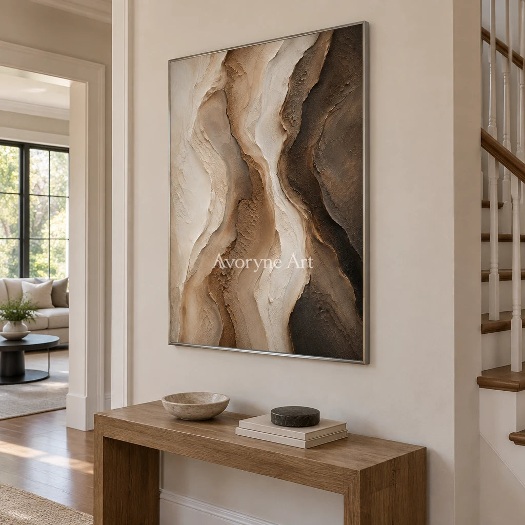 Aster Twig: Earth Fold Relief — entry silver