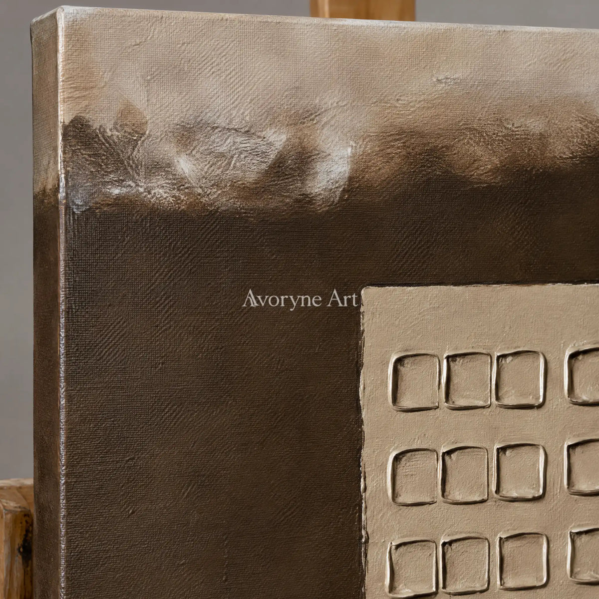 Aster Sound: Earth Grid Abstract — detail easel