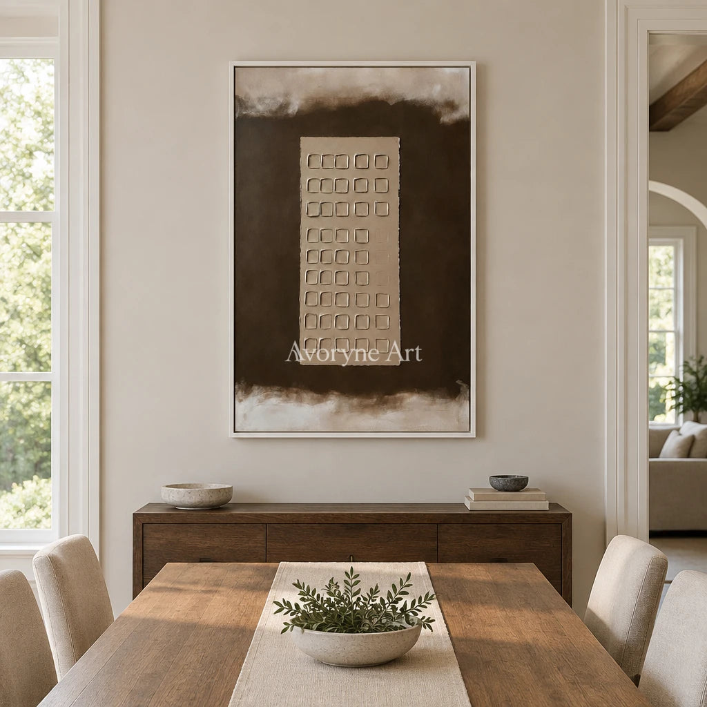 Aster Sound: Earth Grid Abstract — dining white