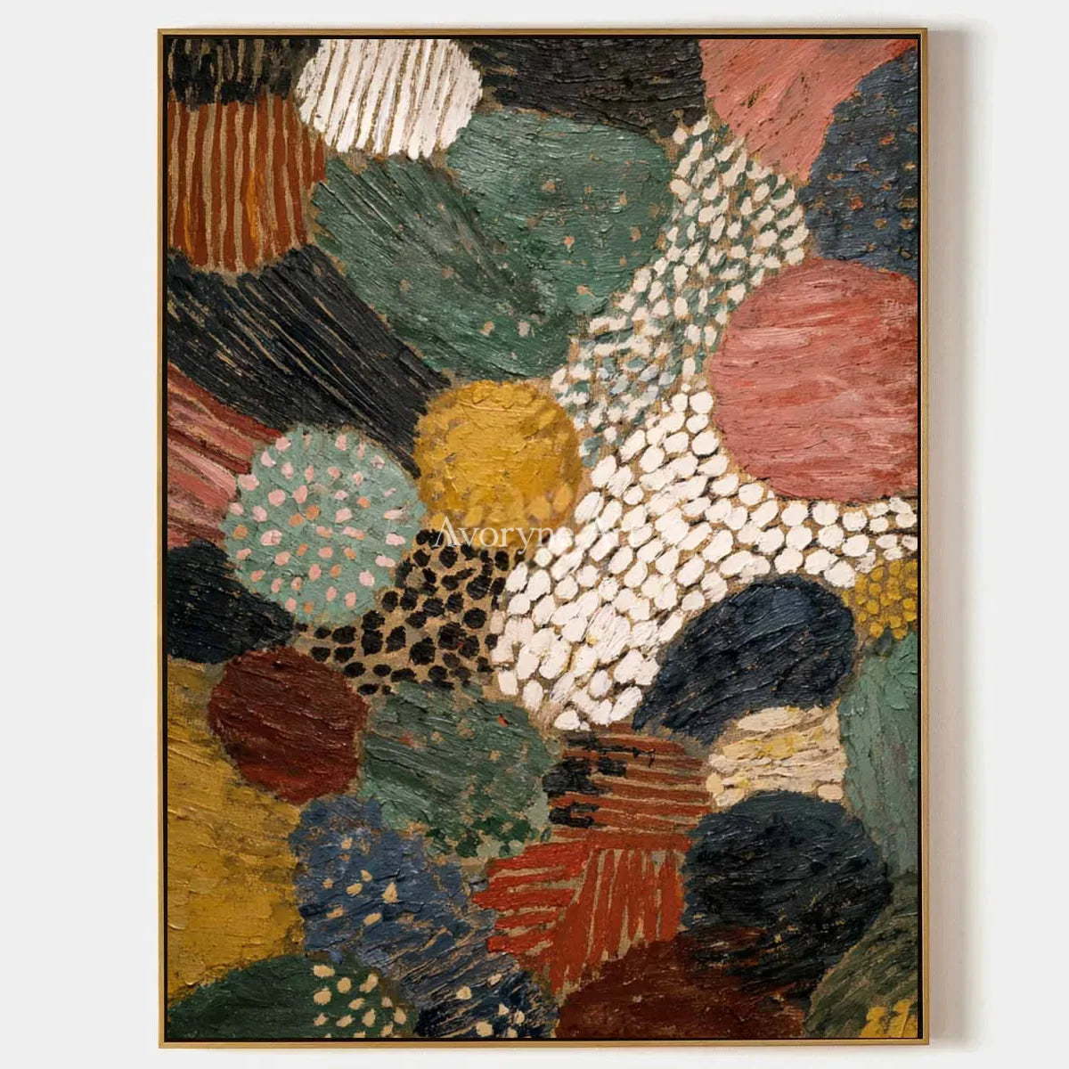 Ivory Distant Prelude: Earth Pattern Abstract — primary