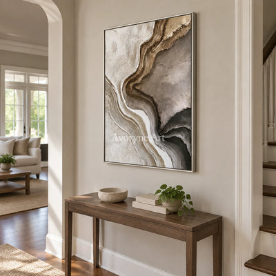 Aster Moss: Earth Strata Lines — entry silver