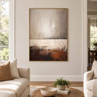 Aster Crescent: Earth Tone Abstract — living gold