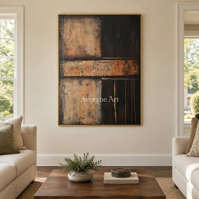 Aster Relic: Earth Tone Abstract — living gold