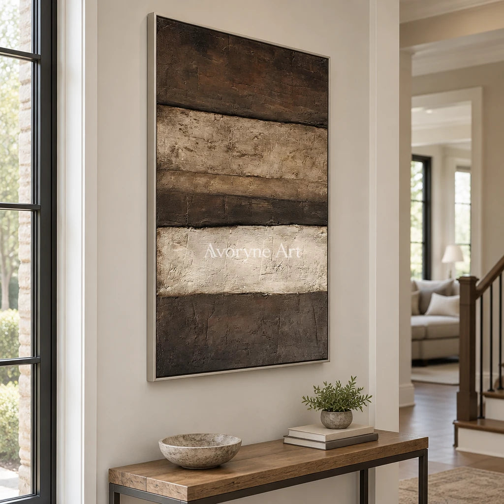 Aster Vessel: Earth Tone Abstract — entry silver