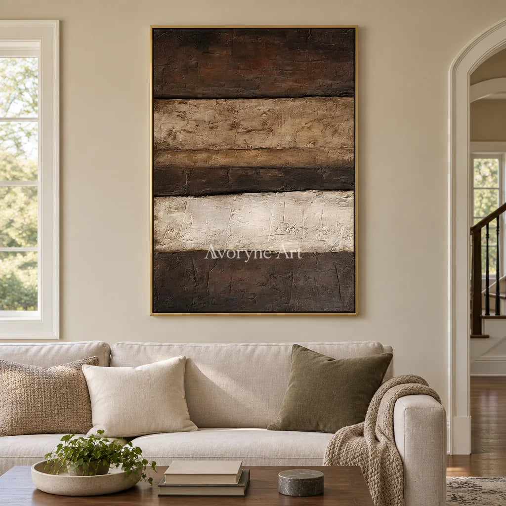 Aster Vessel: Earth Tone Abstract — living gold