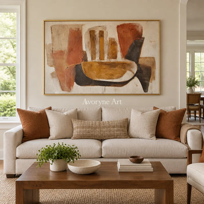 Aster Contour: Earth Tone Geometry — living gold