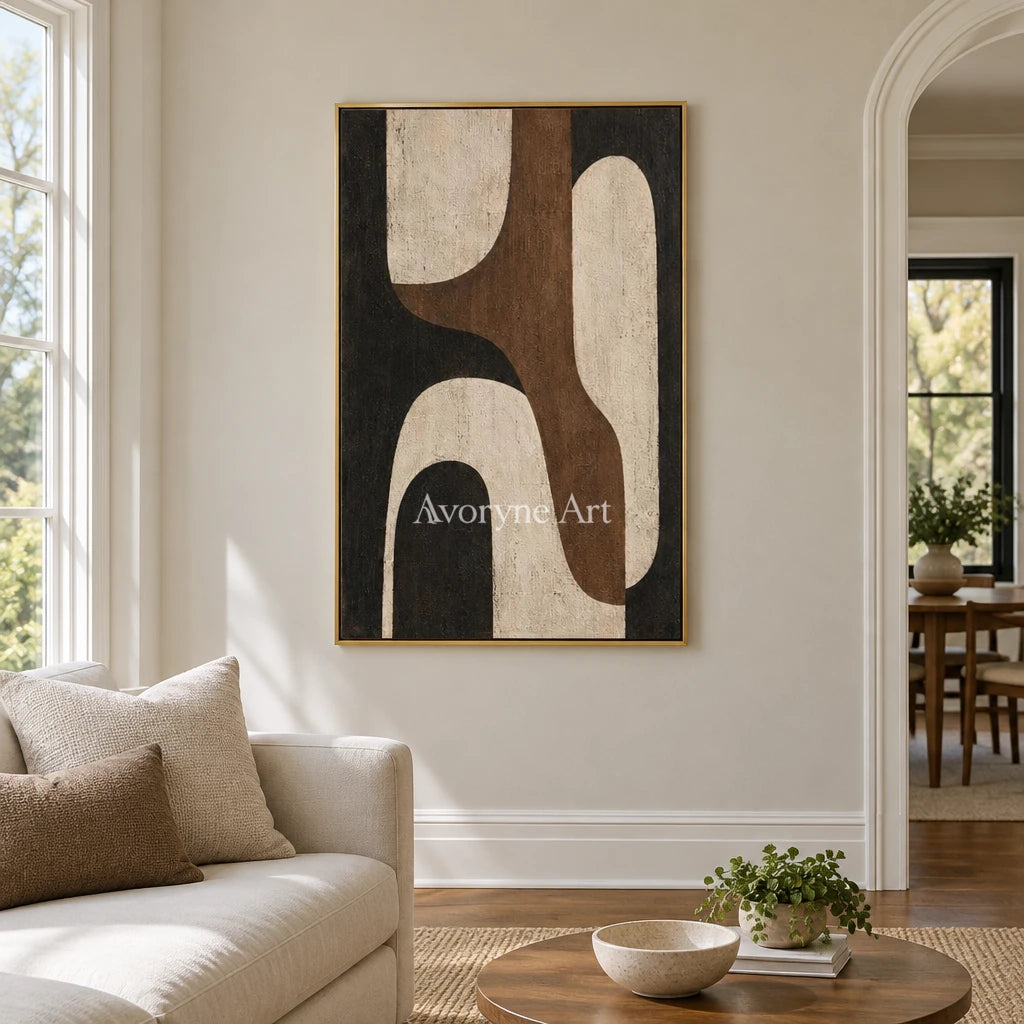 Aster Cascade: Earth Tone Geometry — living gold