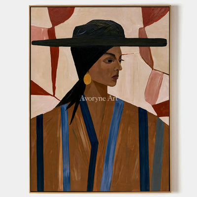 Ivory Winding Meadow: Earth Tone Portrait — primary