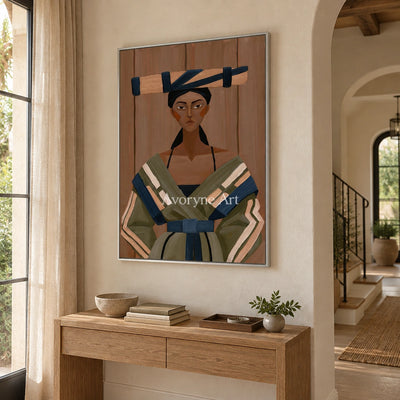 Ivory Winding Light: Earth Tone Portrait — entry silver