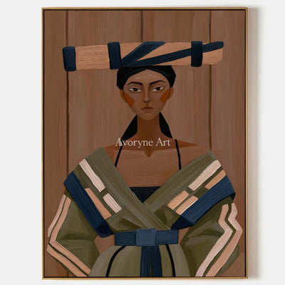 Ivory Winding Light: Earth Tone Portrait — primary