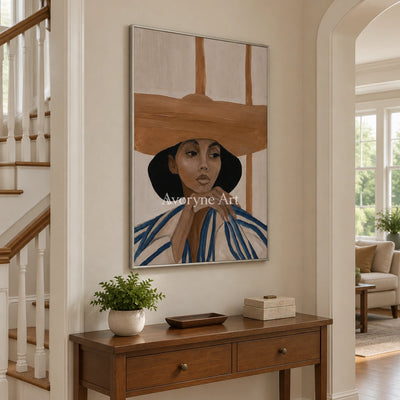 Ivory Winding Vista: Earth Tone Portrait — entry silver