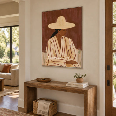 Ivory Winding Poem: Earth Tone Portrait — entry silver