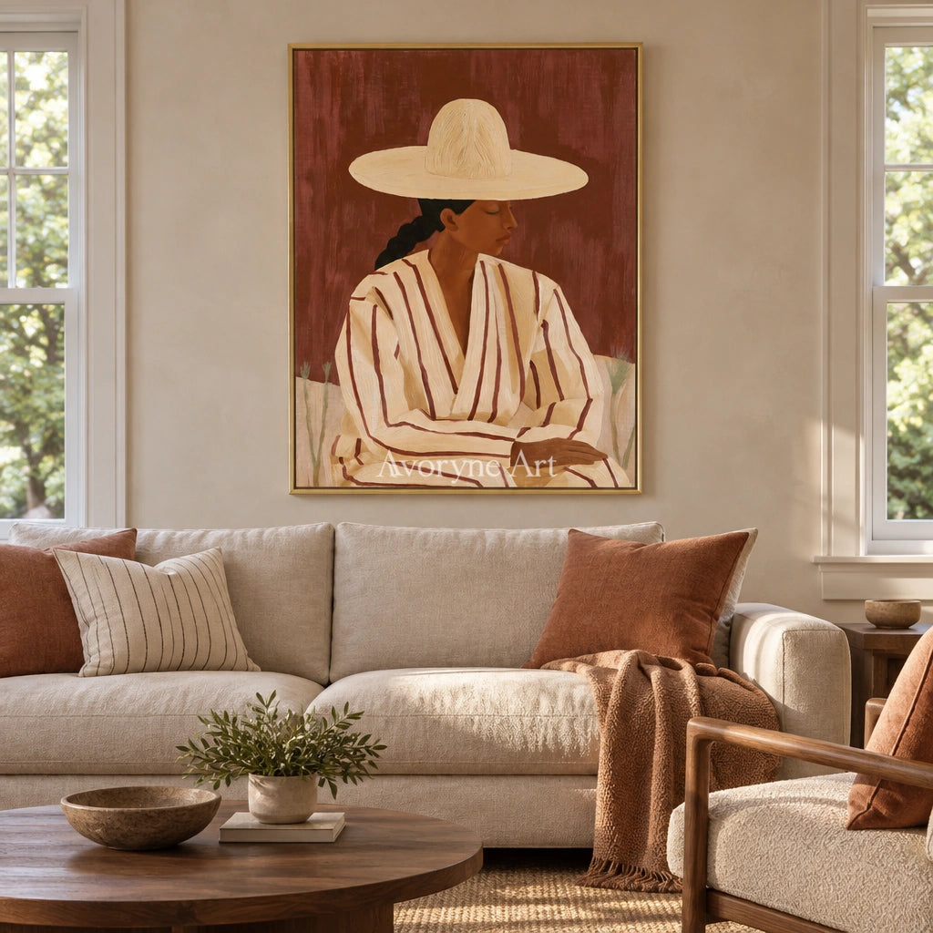 Ivory Winding Poem: Earth Tone Portrait — living gold