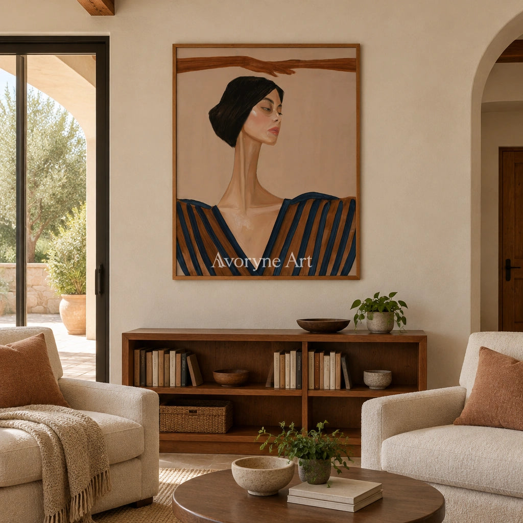 Ivory Tender Refrain: Earth Tone Portrait — villa wood